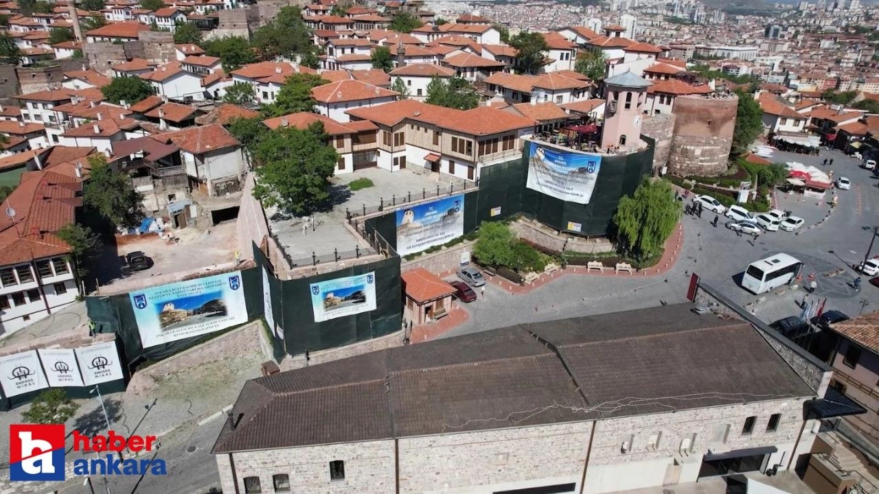 Ankara Kalesi'nde restorasyon çalışmaları devam ediyor