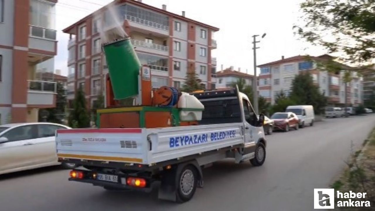 Beypazarı Belediyesi ilaçlama çalışmalarına devam ediyor