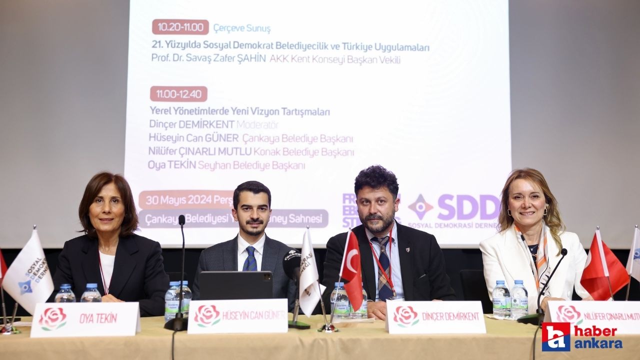 Çankaya Belediye Başkanı Güner, Sosyal Demokrasi Derneği’nin paneline katıldı